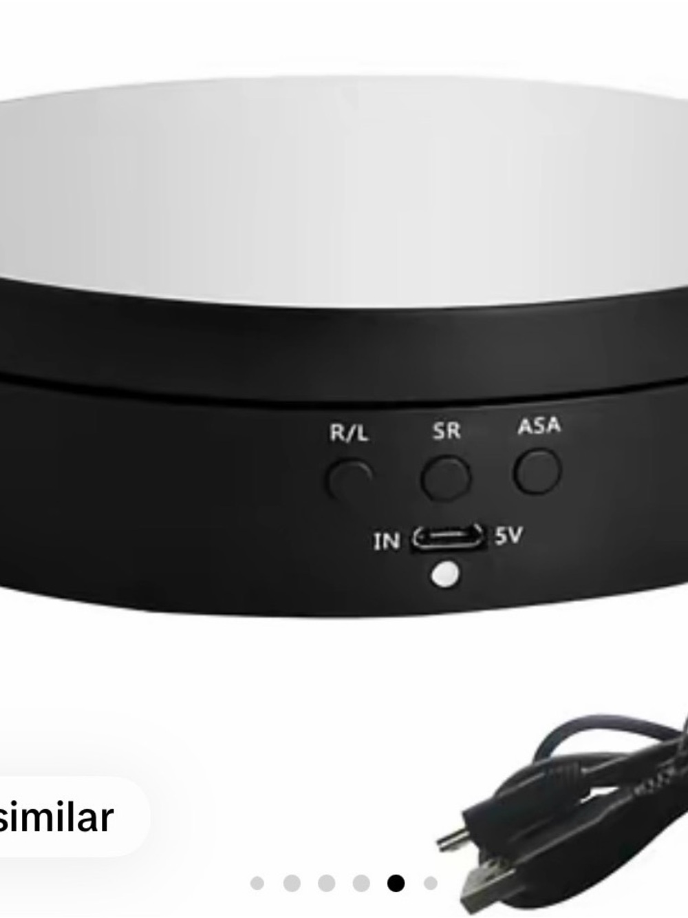 Rotating Display Turntable - Black & White total of three with this sell